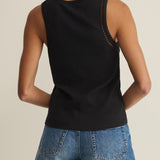 Z Supply Boa Rib Tank in Black, back view