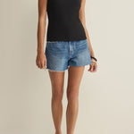 Z Supply Boa Rib Tank in Black on model