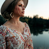 Talia Ogee Brushed Earrings - MTT Collective