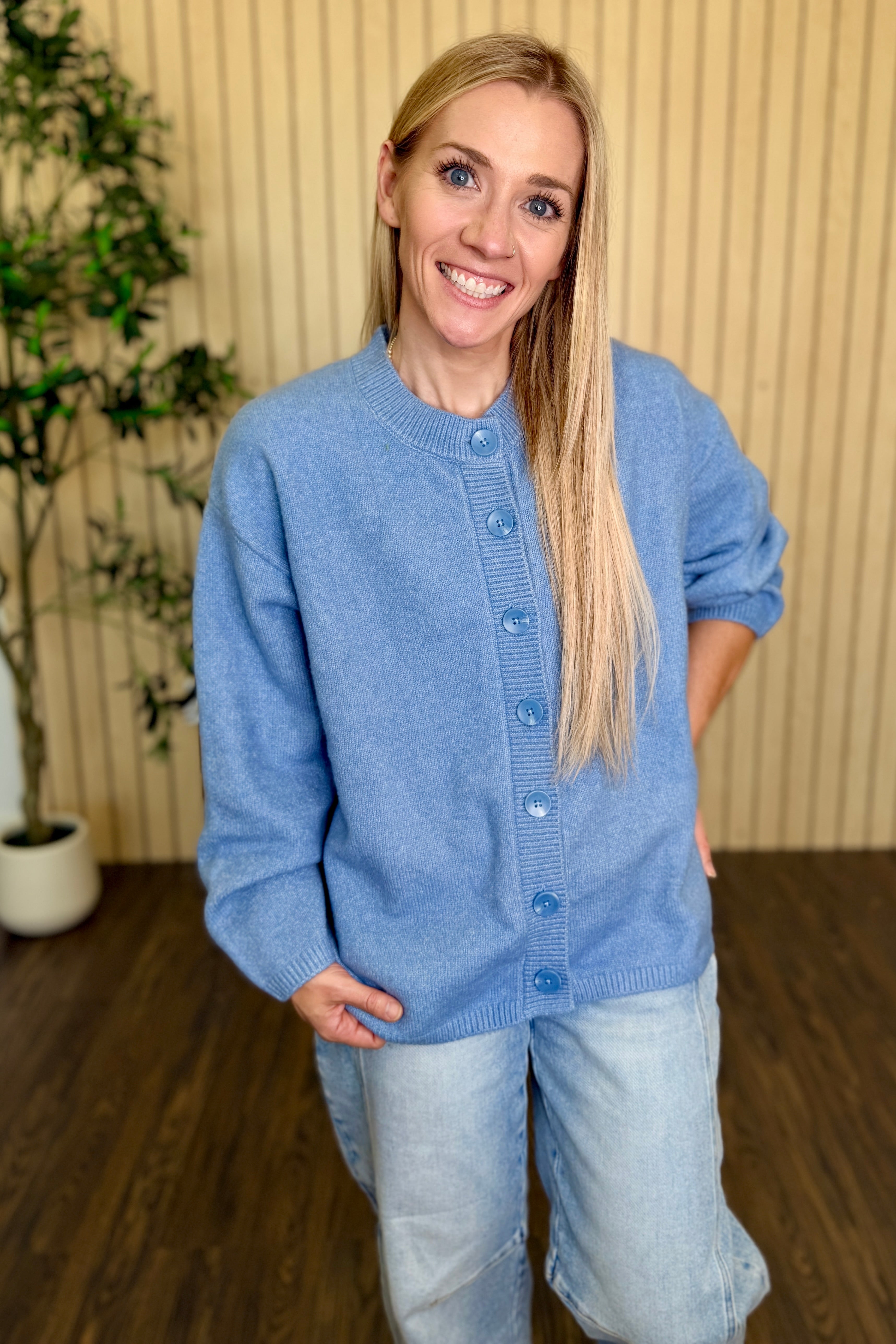 Cove Relaxed Heathered Knit Cardigan