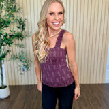 Julie Lace Textured Square Top