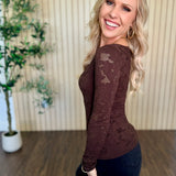 Rosie Floral Lace Boat Neck Top
