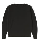 Black women's sweater on white background