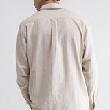 Classic Linen Long-Sleeve Button Up Shirt