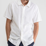 Classic Linen Short-Sleeve Shirt