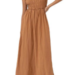 Everyday Classic Shirred Midi Dress - MTT Collective