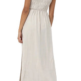 Everyday Classic Shirred Midi Dress - MTT Collective