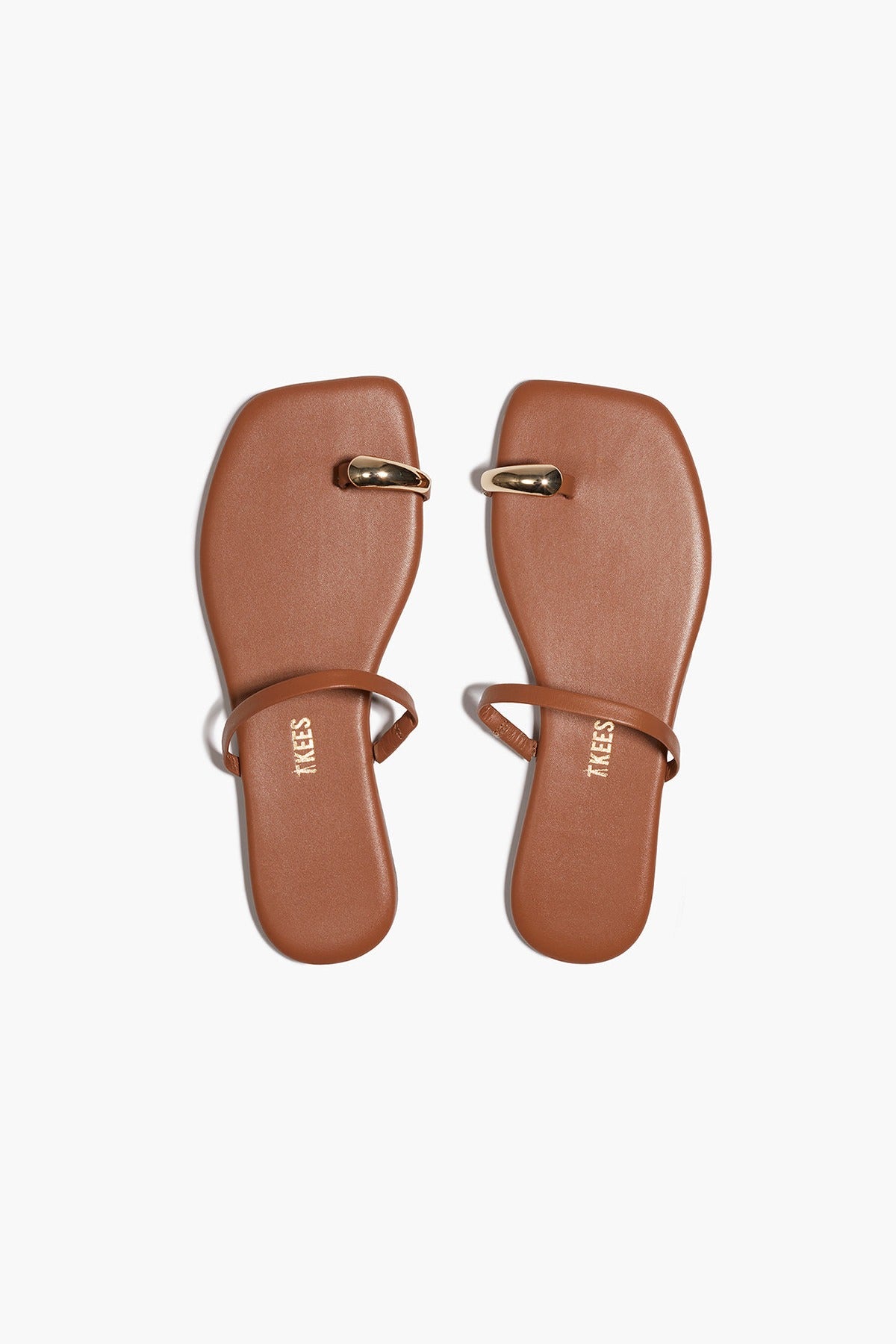 TKEES Colette sandal in Au Naturale, pair from above