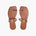 TKEES Colette sandal in Au Naturale, pair from above