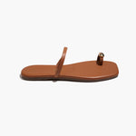 TKEES Colette sandal in Au Naturale, side profile