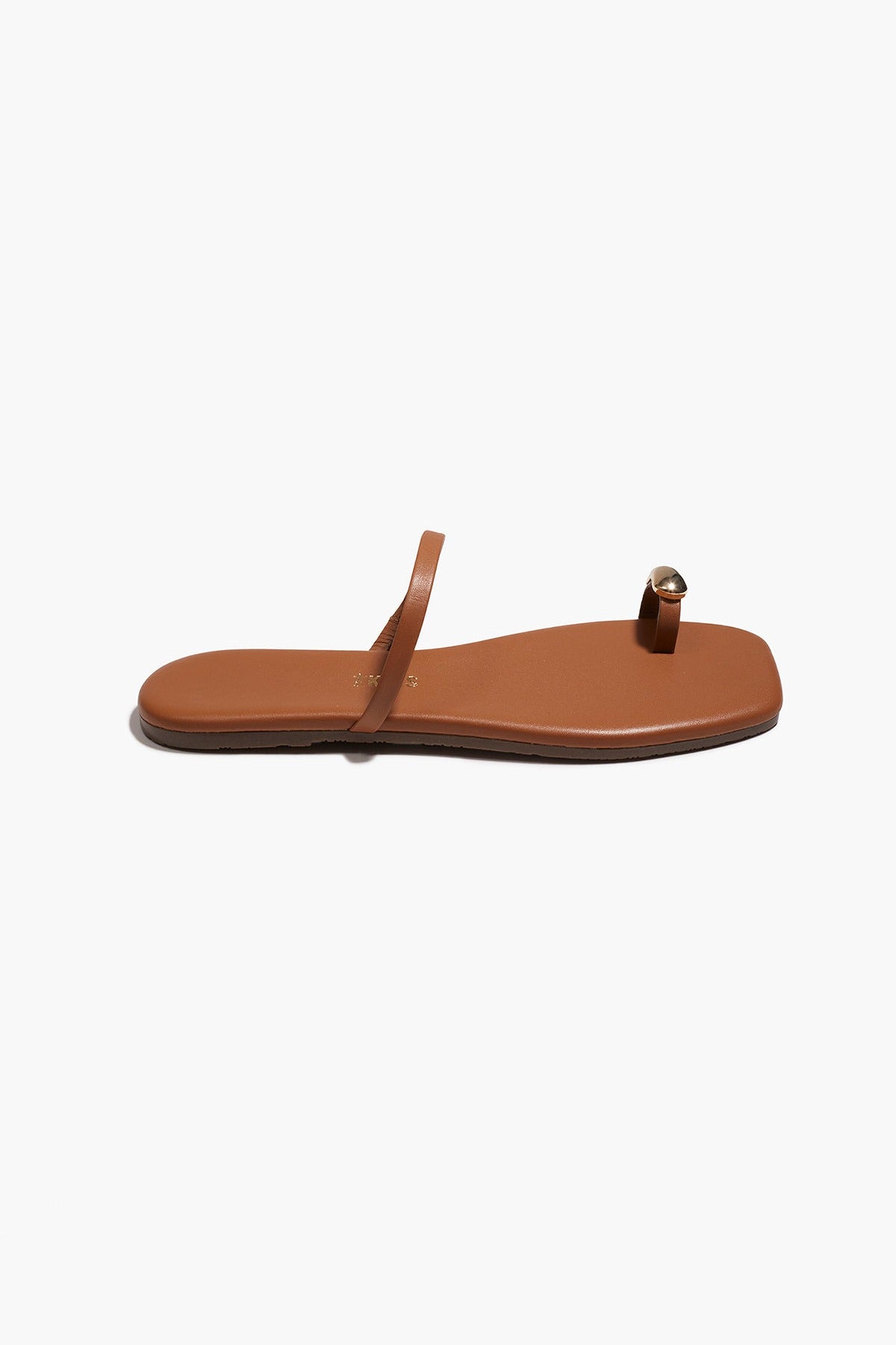 TKEES Colette sandal in Au Naturale, side profile