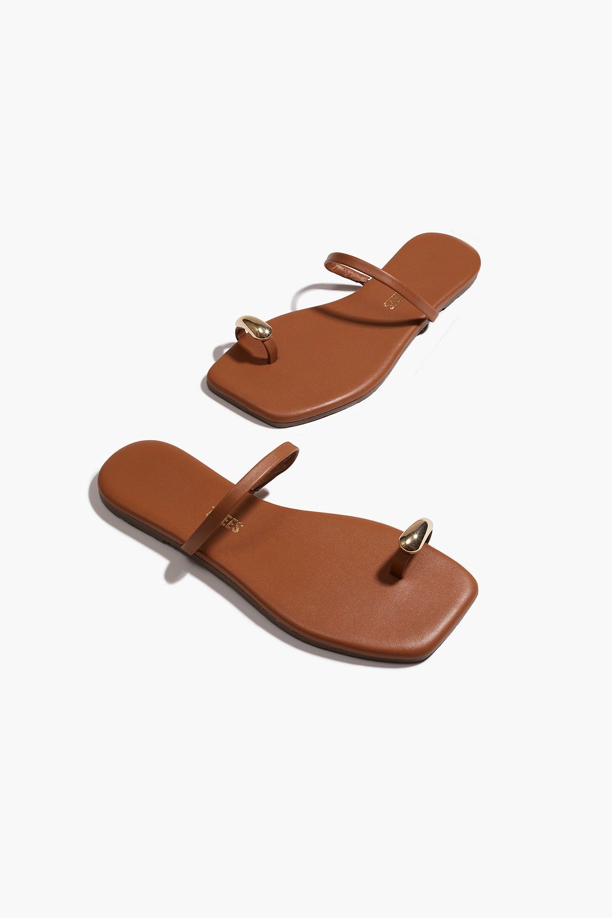 TKEES Colette sandal in Au Naturale, angled pair