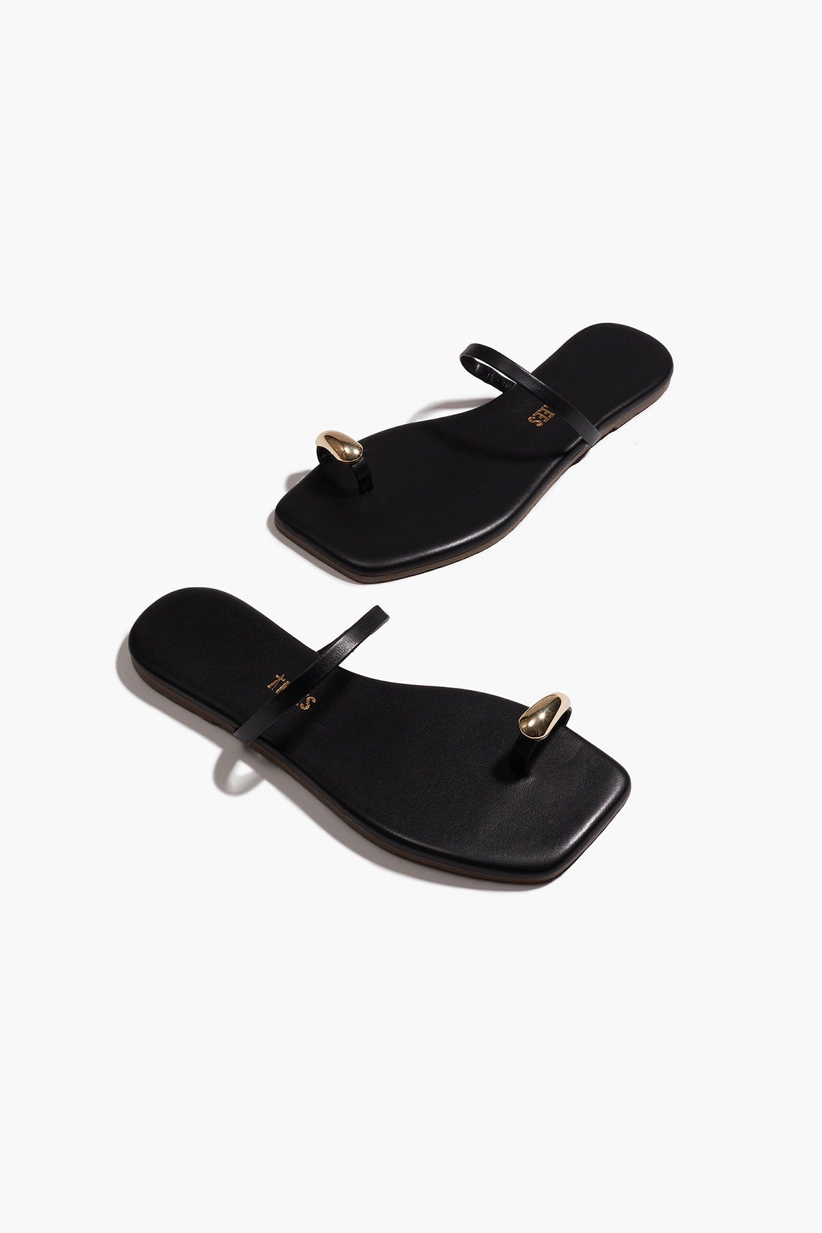 TKEES Colette sandal in Sable, angled pair