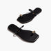 TKEES Colette sandal in Sable, angled pair