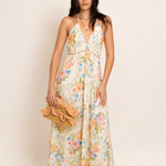 Z&L Europe Floricana Maxi Dress in multi color floral viscose, full length front view