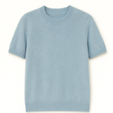 Light blue sweater on a white background