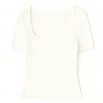 White t-shirt on a white background