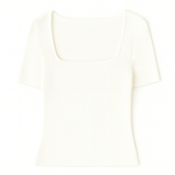 White t-shirt on a white background