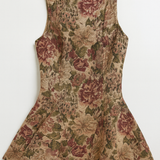 The Eloise Vintage Brocade Flare Dress