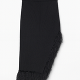 Elise Feathered Fringe Knit Skirt