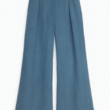 Hallie Denim Wide-Leg Trousers