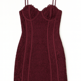 Serena Lace Bustier Mini Dress