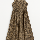Camila Leopard Print Poplin Midi Dress