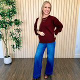 Sequoia Textured Raw Edge Sweater