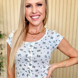 Meadow Floral Pointelle Knit Top