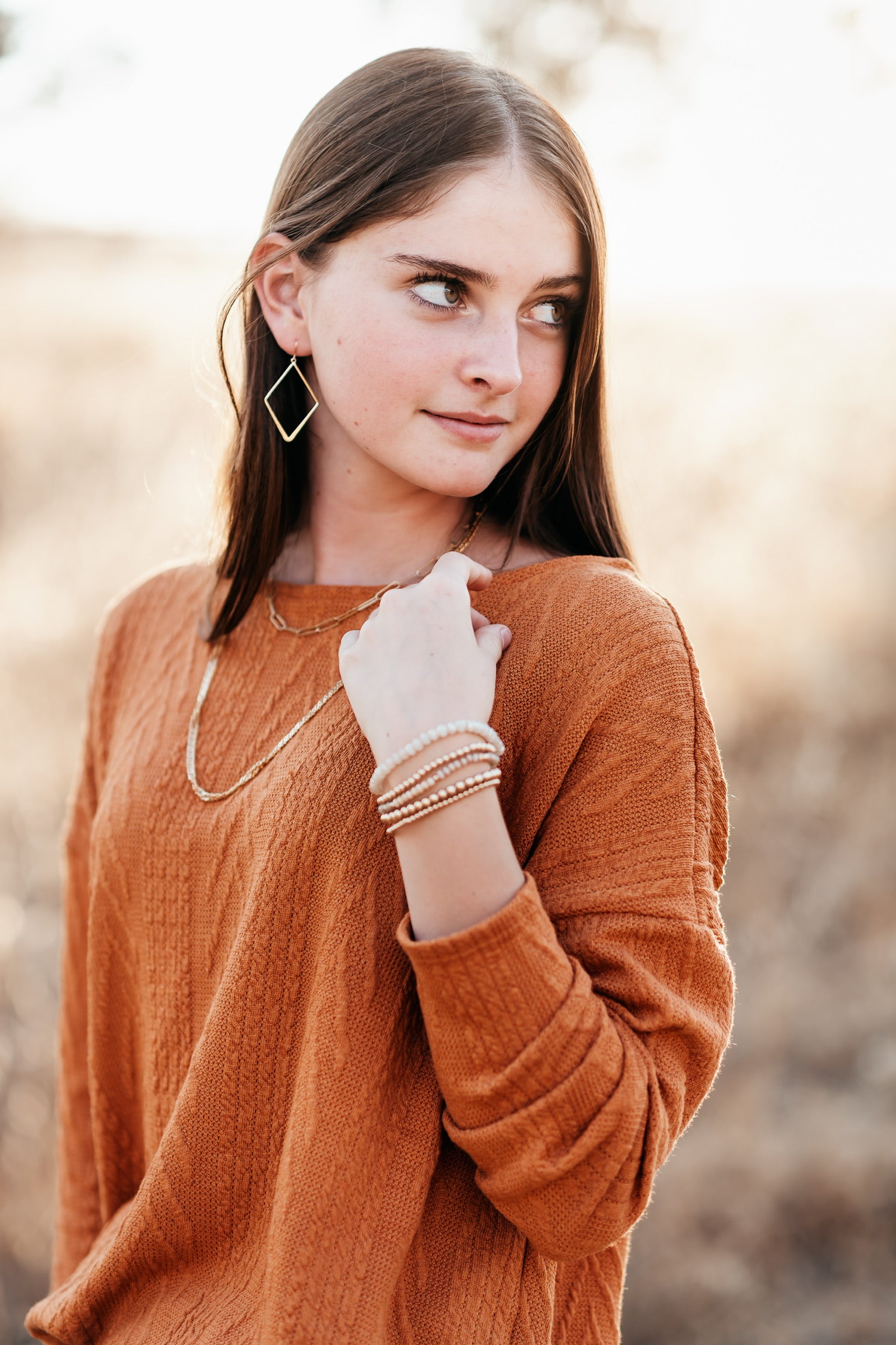 Scarlett Grace Beaded Bracelet Set | Gold - MTT Collective