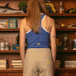 Relax Ribbed Graphic Tank - Blue - MTT Collective