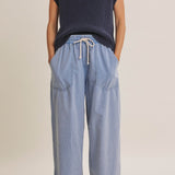 Celine Slub Knit Sweater Top in Midnight Navy - MTT Collective