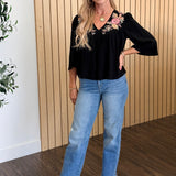 Elaine Embroidered Top