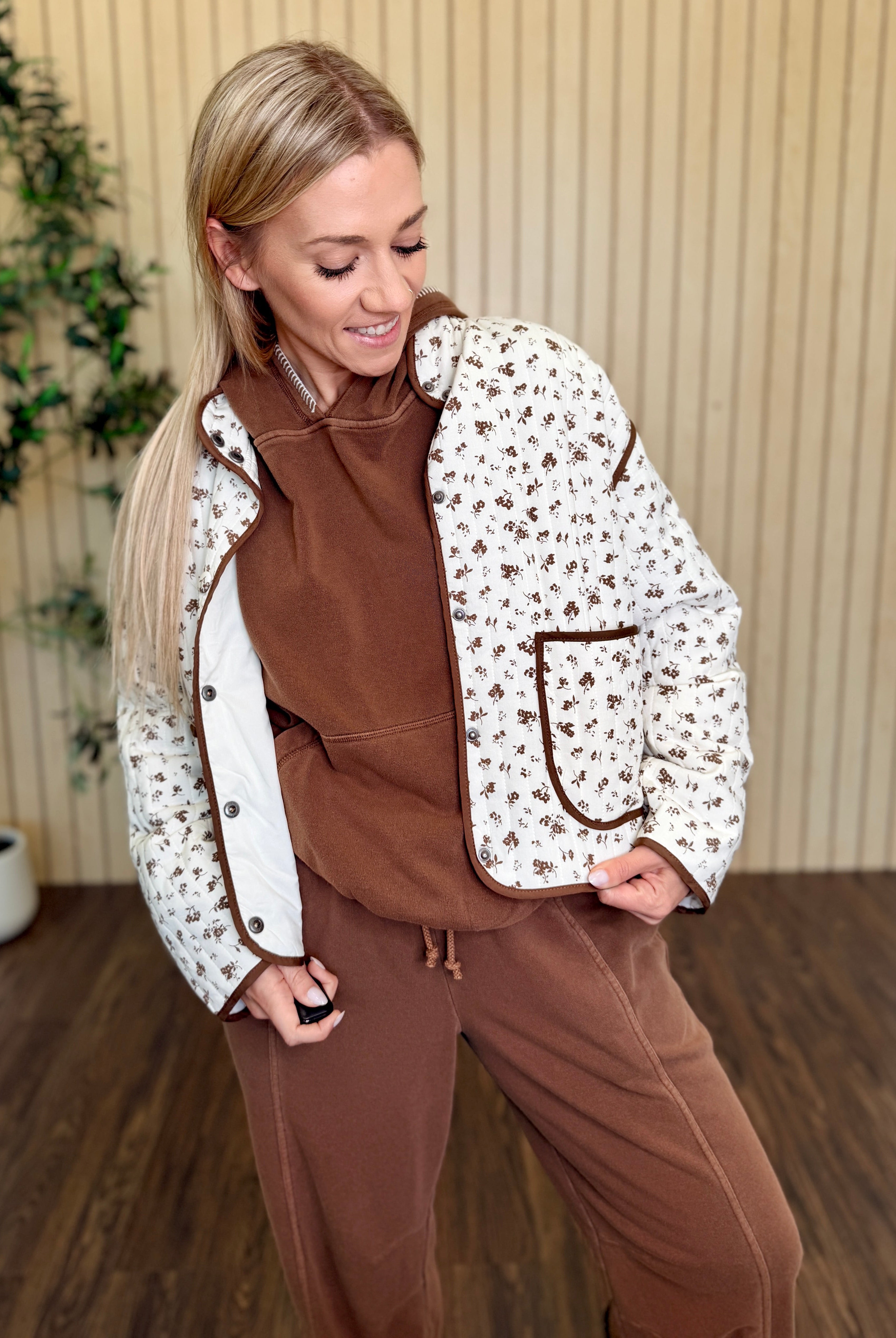 Hollow Cropped Hooded Knit Top