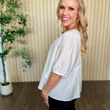 Breezy Button-Front Blouse