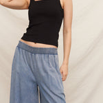 Just Right Square Neck Tank Top in Black - side