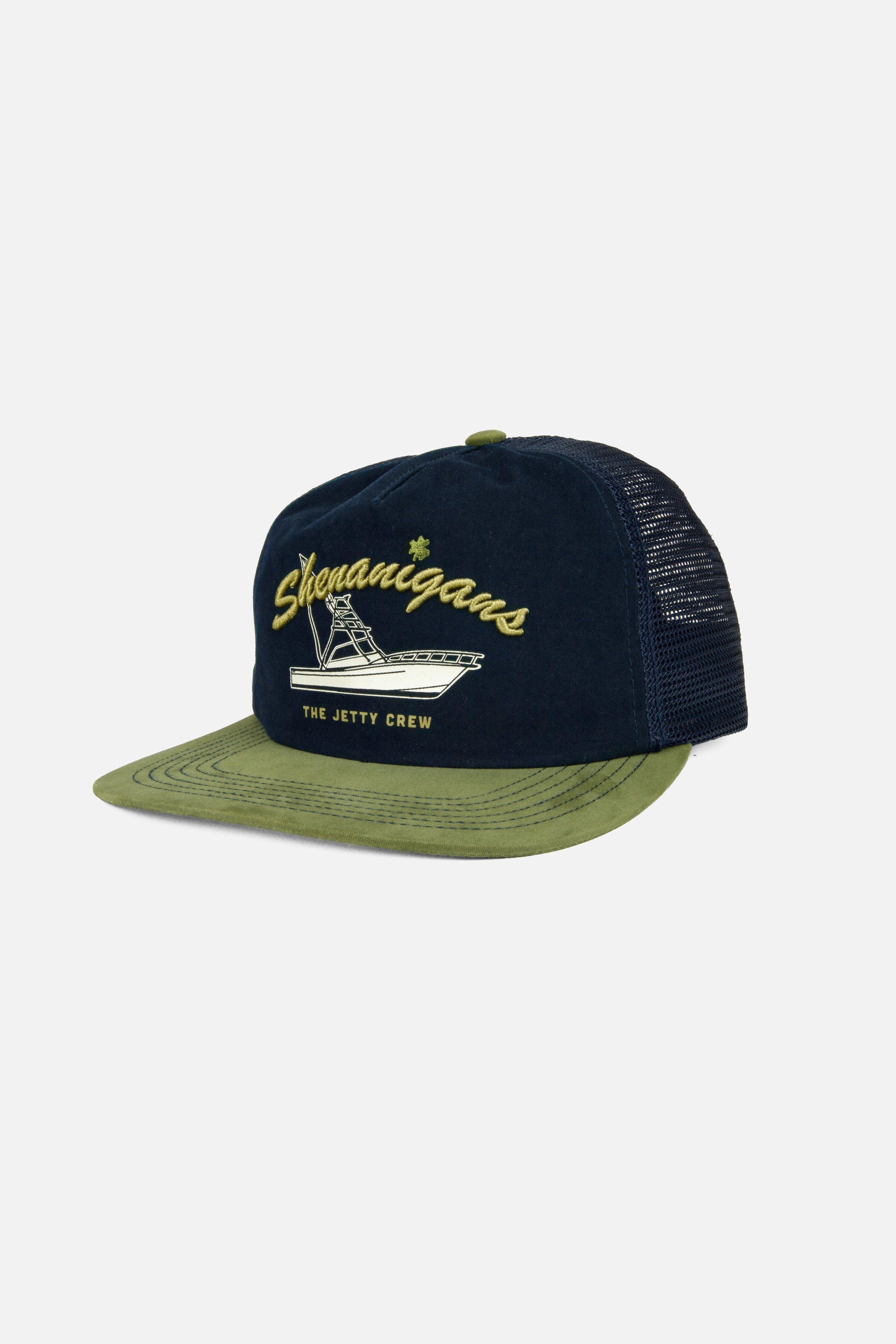 Jetty Boat Crew Hat in Navy - front