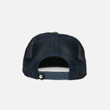 Jetty Boat Crew Hat in Navy - mesh back and snapback closure