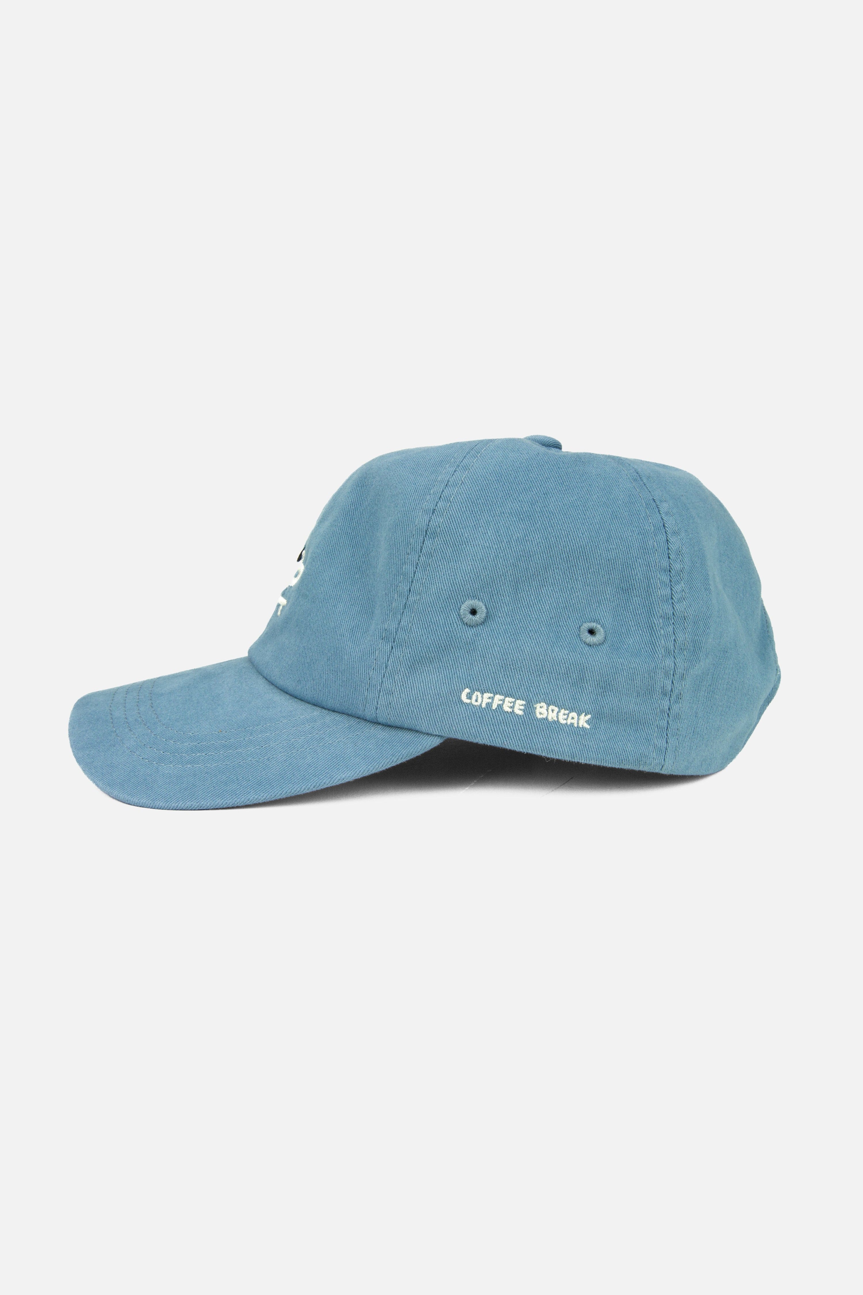 Jetty Coffee Break Hat in Blue - side profile