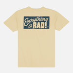 Jetty Its Rad! Tee in Apricot - front graphic