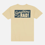 Jetty Its Rad! Tee in Apricot - front graphic