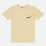 Jetty Its Rad! Tee in Apricot - back pocket detail