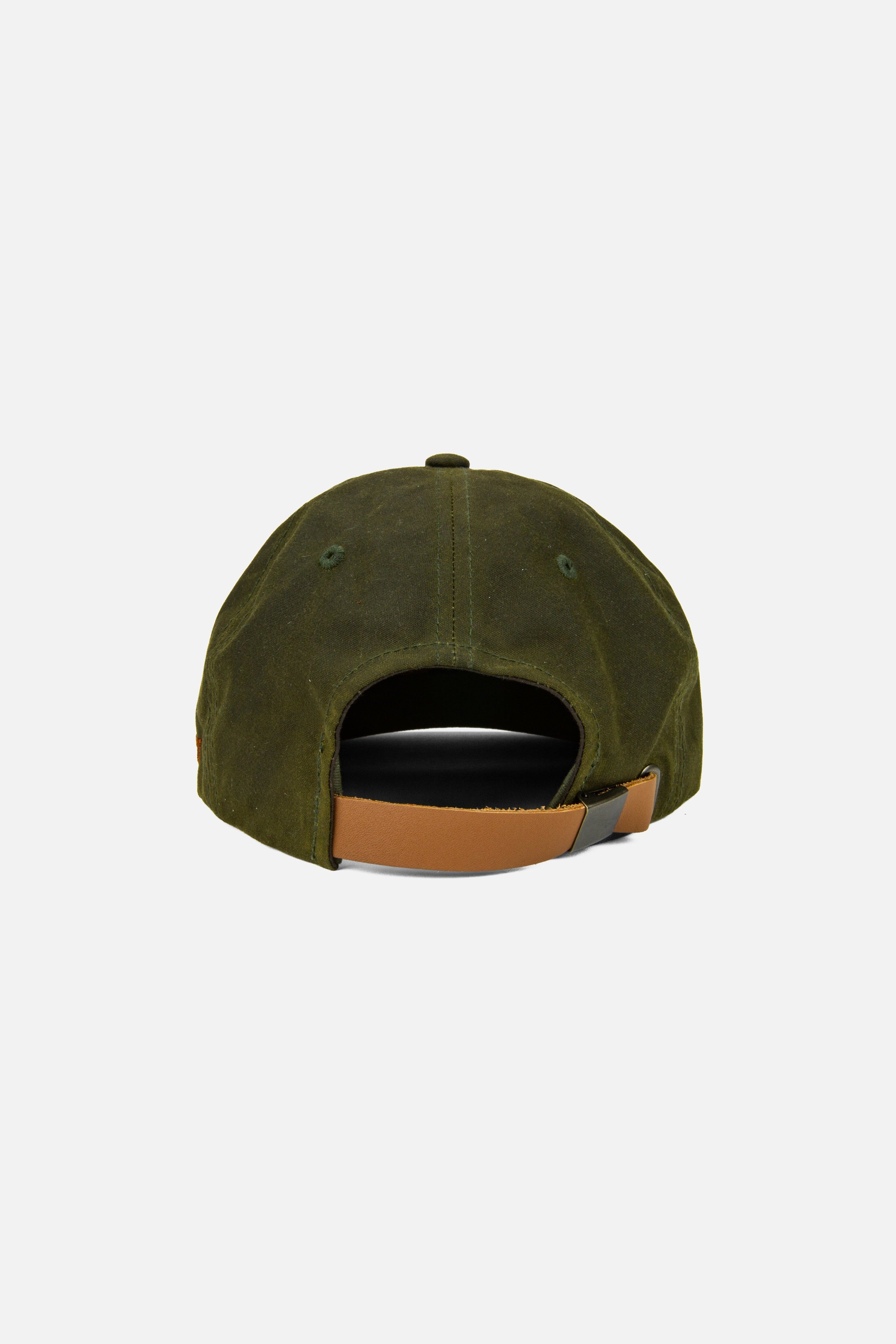 Jetty Osprey Hat in Olive - leather strap back