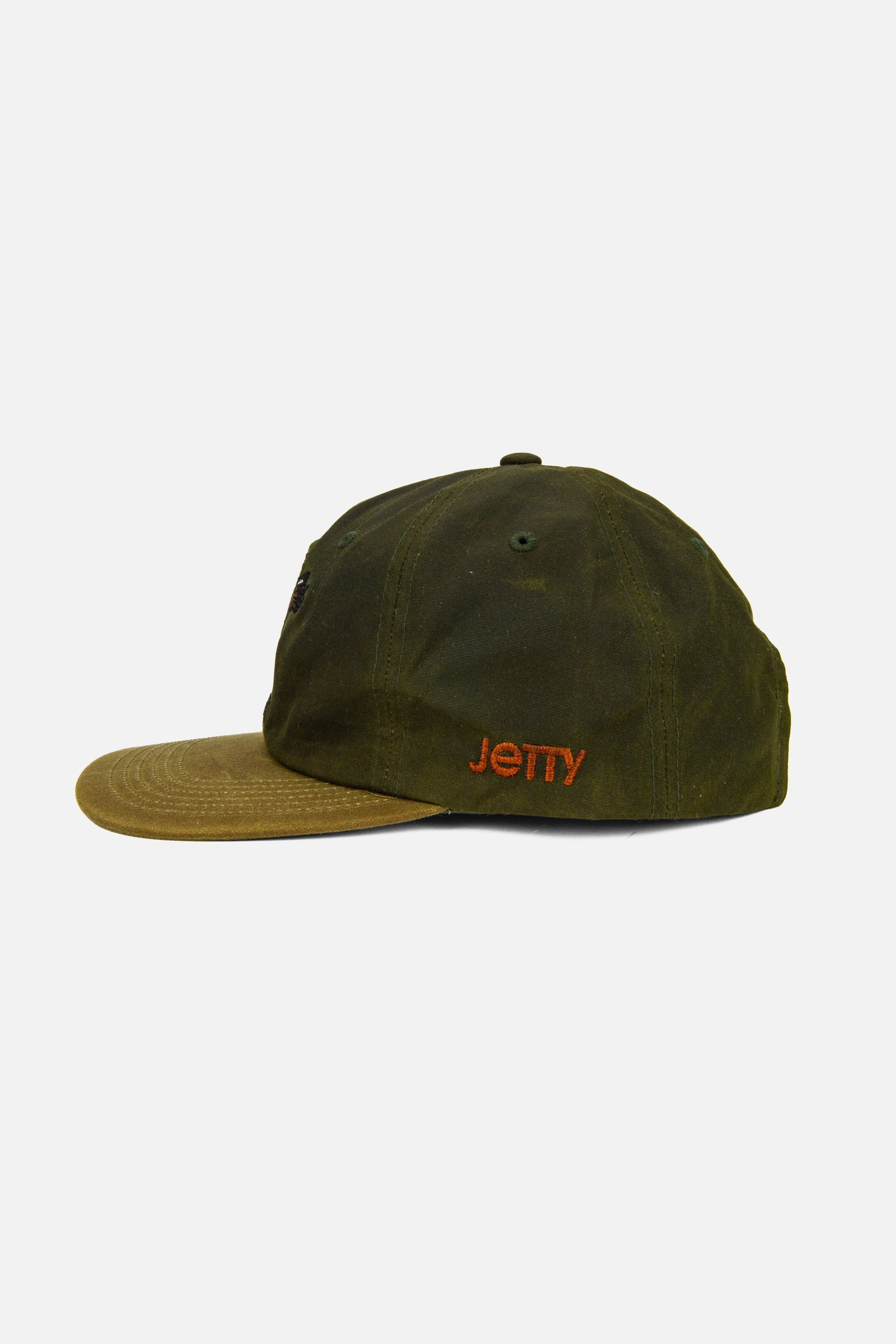 Jetty Osprey Hat in Olive - side profile