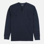 Jetty Seabed Waffle Henley in Navy