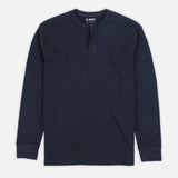 Jetty Seabed Waffle Henley in Navy