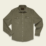 Banning Corduroy Snapshirt in Aloe, front