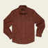 Banning Corduroy Snapshirt in Mink Brown, front