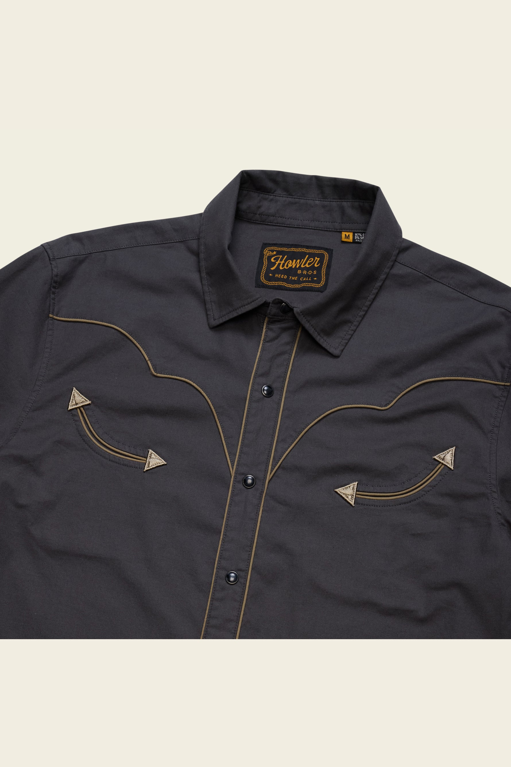 Broncbuster Longsleeve Snapshirt in Moonless Night, angle
