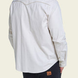 Broncbuster Longsleeve Snapshirt Prairie Dust on model back